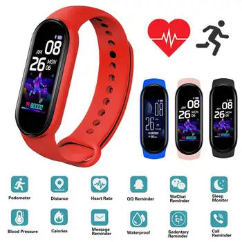 M5 Smart Band Bluetooth Fitness Käevõru Meestele, Naistele, Sport Bänd Pedometer Huawei Vaata Sobib vererõhku Jälgida Watchband 128687