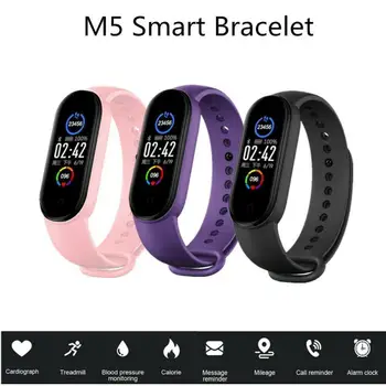 M5 Smart Kellad Smart Bänd Sport Fitness Tracker Pedometer Südame Löögisageduse, Vererõhu Monitor Bluetooth Käevõru Mehed Naised M5