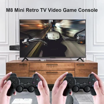 M8 TV Video Mängukonsool HDMI-ühilduvate Väljund Mini Retro Mängu Konsool koos 2 Juhtmeta juhtseadet 171216