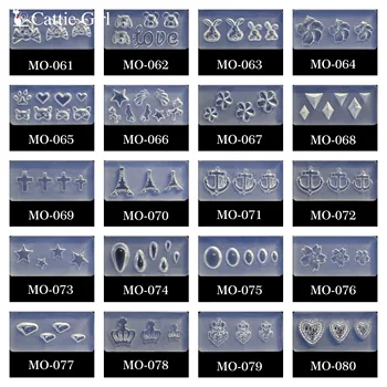 M81-M108 3D Akrüül Küünte Hallituse Nail Art Kaunistused Silikoonist Vormid Küünte Art Templates Muster Hallituse Küüned Art Salon DIY