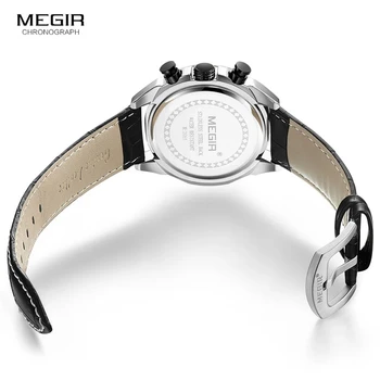 MEGIR Mens Sport Kellad Top Brändi Luksus Chronograph Quartz Watch Sõjalise Armee Mees Randmele Käekella Kell Relogio Masculino 2065