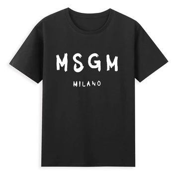 MSGM Meeste T-Särk Suvel Shubuzbi Luksus Brändi Meeste Kirjas Logo Puuvillane Top 2021 Suvel Disaineri T-Särk