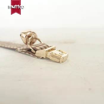 MUTTCO jaemüük käsitsi graveeritud kvaliteetne metallist pandla krae kass KOHVI RUUDULINE disain kass krae 2 suurust UCC072J
