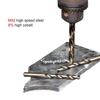 MX-Twist-Puuri Komplekt M42 kiirlõiketerasest Koobalt-Sisaldavad Drill Bit Erinevate Metallist Augu Hõõritsemine Käsitsi Vahend Kolm Tera Twist Puurida