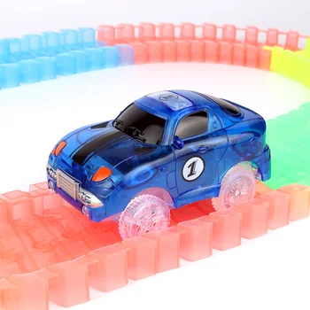 Maagiline Lood Helendav Pala Võidusõidu Auto Värvilised Tuled DIY Plastikust Hõõguv Pimedas Loominguline Haridus Mänguasjad Lastele