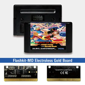 Maailma Illusioon Peaosas Mickeyed Hiir ja Donald Mäng Duck - EUR Silt Flashkit MD Kaardi jaoks Sega Genesis Megadrive Mängu