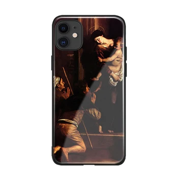 Madonna di Loreto Caravaggio Karastatud Klaasi Pehmest Silikoonist Telefon Case For iPhone SE 6s 7 8 Plus X-XR, XS 11 Pro Max Katab Kest