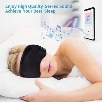 Magada Kõrvaklapid Bluetooth Silmade Mask Traadita Bluetooth-Muusika Reisi-Vabad Magab Mask koos Sisseehitatud Kõlarid, Mikrofon