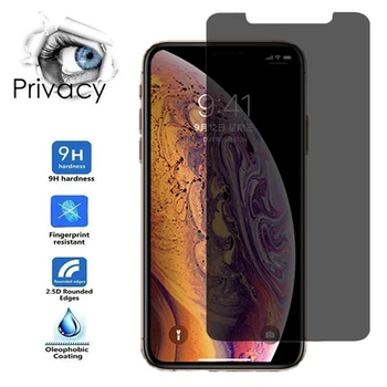 Magic Privacy Screen Protector For iPone X-XR, XS Max Anti-Spy 9H Karastatud Klaas iPhone 5 6 S SE 7 8 Plus