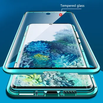 Magnet Adsorptsiooni puhul Huawei P Smart 2020 2021, 360 kogu Keha Kaitse, kahepoolne Karastatud Klaasist Kate 32975