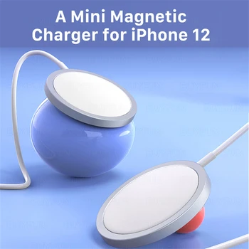 Magnet Laadija iPhone 12 Pro Max Originaal Juhtmeta Laadija Apple iPhone 12 Mini USB Type C PD Magsafing Kiire Laadija