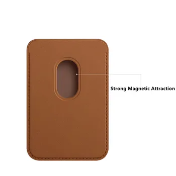 Magnet Nahast Telefon Case For iPhone 12 Pro Max 12 Mini Magnetiga Ohutu Rahakoti Juhul Seista Toetab Juhtmeta Laadija Kate Kaardi Hoida
