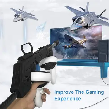 Magnet Relv Laos Oculus Quest 2 VR Tarvikud VR Shooting Mäng Käepide Koos Rihma Shooting Seista Täiustatud mängukogemust
