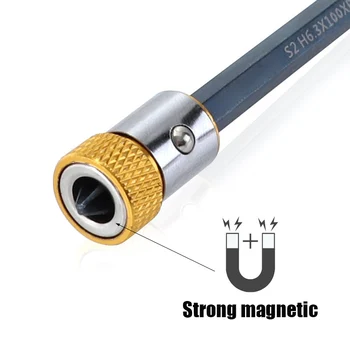 Magnet Rõngas Sulam, Elektrilised Magnet Rõngas 6.35 mm Varre Anti-Korrosiooni Universaalne Drill Bit Võimas Magnet Rõngas