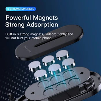 Magnet Telefoni Omanik 360° Pööratav Ehitatud 6 Tugevad Magnetid Auto Telefoni Omanik Mobiiltelefoni Tarvikud 2pc Magnet Leht 171213