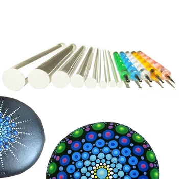 Mandala Dotting Tööriistade Komplekt Maalimiseks, Kivid,Maali Kivid Dot Komplekt, Rock Kivi Maali Pen Polka Dot Vahend, Mall, Kosmeetika 132735