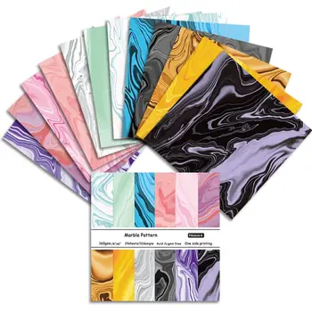 Marmor pattern Scrapbooking paberi pakk 24 lehed käsitöö käsitöö-paber käsitöö Taust pad 0432
