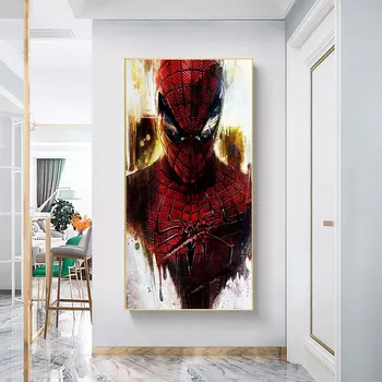 Marvel Avengers Filmi Superkangelane Ämblikmees Kapten Ameerika (Akvarell Lõuendile Maali Poster ja Print Seina Art elutuba Decor