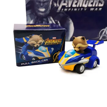 Marvel Avengers Kaitsjad Galaxy Spider-Man Iron Man Mudel Cartoon Auto Poiss Mänguasi Mini Tõmba Tagasi Auto Kollektsioon Kingitus
