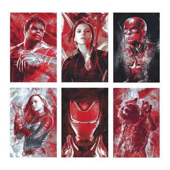 Marvel Filmi The Avengers Endgame Kunsti Plakatid Ja Pildid Iron Man Hulk Superkangelane Seina Pildid Lõuendil Maali-Lapsed Tuppa