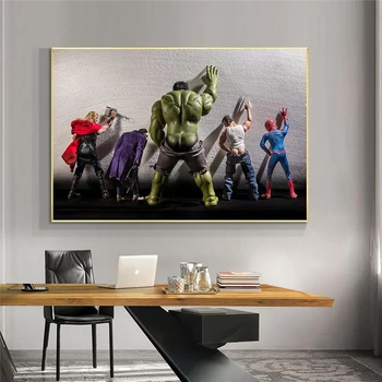 Marvel Lõuend Plakatid ja Pildid Avengers Filmi Hulk Superheros Selles, Wc Thor Canvas Poster Seina Art Home Decor elutuba 52357