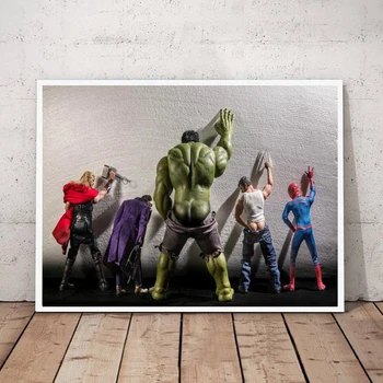 Marvel Lõuend Plakatid ja Pildid Avengers Filmi Hulk Superheros Selles, Wc Thor Canvas Poster Seina Art Home Decor elutuba
