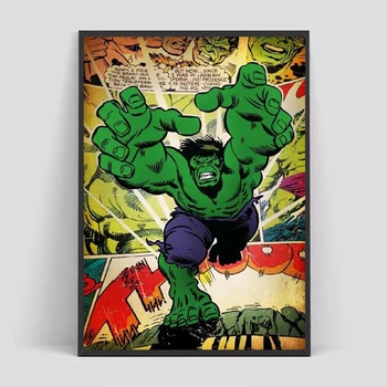 Marvel SM Kangelane Koomiksid Superkangelane Kapten Ameerika Canvas Poster Seina Art Dekoratiivsed Pildid Baby Kids Room Decor Lõuend Kingitus