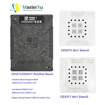 MasterXu Amaoe CD3215 CD3215C00 CD3217 CD3217B12 TPS65982 BGA Reball Kit 4in1 for Mac Pro Emaplaadi Remont A2159 A1989 A1990 A17