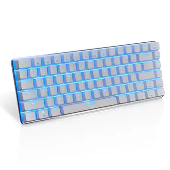 Mechanical Gaming Keyboard 18 Režiimi RGB Taustvalgustusega USB Juhtmega 82 Võtmed Sinine/Must Telje Professional Klaviatuur Notebook PC Gamer 129061