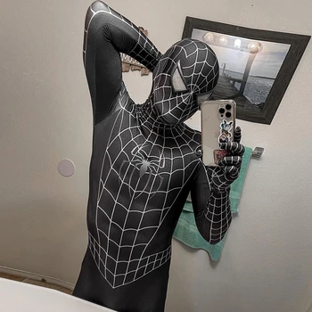 Mees/Naine/Lapsed Symbiote Raimi Kostüüm Kolmnurk Objektiivi 3D Trükitud Cosplay Koju Lycra Spandex Zenzai Sobiks Halloween Kostüüm
