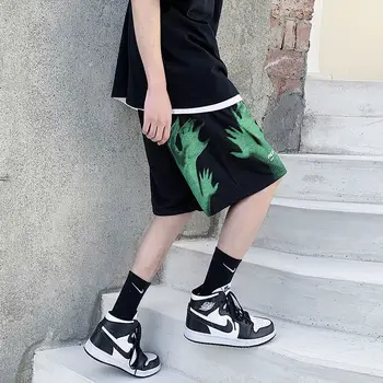 Meeste Casual Liiga lühikesed Püksid 2021 Mood Trükitud Hip-Hop lühikesed Püksid korea Streetwear Meeste lühikesed Püksid