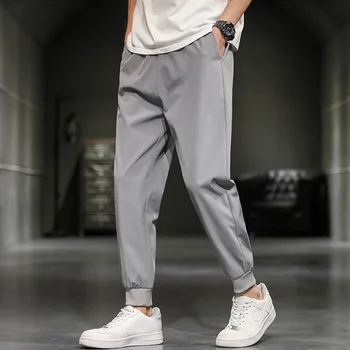 Meeste Püksid Joggers Sweatpants Mens 2021 Kevadel Uus Streetwear Püksid Fitness Riietus Mood Suvel Vabaaja pahkluu banded Pant Mehed