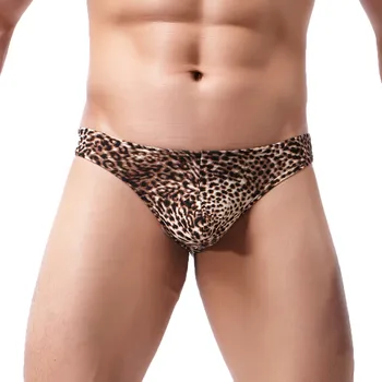 Meeste Püksikud Madala Talje Seksikas Aluspesu Leopard-Print Aluspüksid G-Srting Thong Hingav Aluspüksid, Pluss Suurus Püksikud Jockstrap 2256