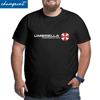 Meeste T-Särgid Umbrella Corporation Mood Puhtast Puuvillast Suur Pikk Tee Särk Lühikese Varrukaga T-Särgid Crewneck Tops Suur 4XL 5XL 6XL