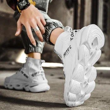 Meeste kingad 2020 neli aastaaega vabaaja jalatsid youth street spordijalatsid trend väljas hingav mugav kõrge ülemine sokid kingad