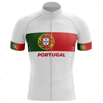 Meeste riided 2021 Uus meeskond Portugali Lipu Jalgrattasõit riided suvel Lühikesed varrukad Bike Riided Ropa Ciclismo MTB Riided Sportwear