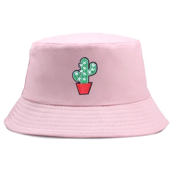 Mehed Naiste Hip-Hop Vabaaja Päike ühise Põllumajanduspoliitika 1TK Beach Lahe Kaktus Ring Mütsid Armas Cactus Trükkimine Unisex Puuvillane Pehme Kalamees Müts 149402
