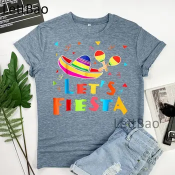 Mehhiko Kaktus Cinco De Mayo Naiste T-särgid, Hip-Hop Cartoon Graafika Streetwear Uudsus Lahe Tshirt Naljakas Lühikese Varrukaga T-Särk