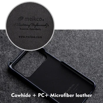 Melkco Premium Ehtne Nahk puhul Xiaomi Mi 11 Ultra Pro 10 5G Luksus Mood Äri Cowhide Telefon Juhtudel Kate