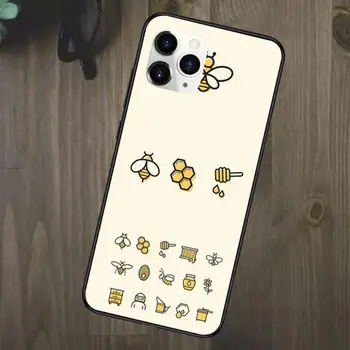 Mesilaste Kunsti cute cartoon õie Telefon Case for iPhone 11 12 mini pro XS MAX 8 7 Pluss X XS XR