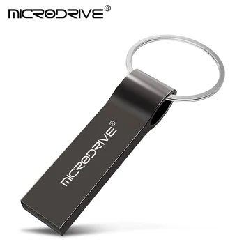 Metallist USB Flash Drive 128GB 64GB pendrive 32GB 16GB, 8GB Mälu pulgad pen drive koos võtmehoidja saab teha Custom trükkimine 1216