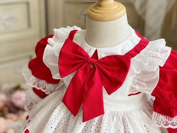 Miayii Beebi Riided Hispaania Vintage Lolita Türgi Pall Kleit Pits Vibu Sünnipäeva Lihavõtted Printsess Kleit Tüdrukute Y3756