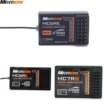 MicroZone MC6RE MC7RB MC6RE MIni Vastuvõtja 6CH jaoks MicroZone MC6C 2.4 G 6CH töötleja saatja RC Lennuk Undamine
