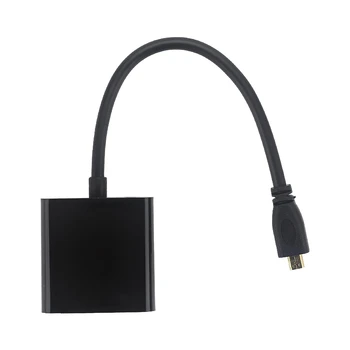Mikro-HDMI-VGA-Adapter-Kaabel 1080P Video Converter with Audio Jack-USB Power Cable for Camera Vaarika Pi 4 36690