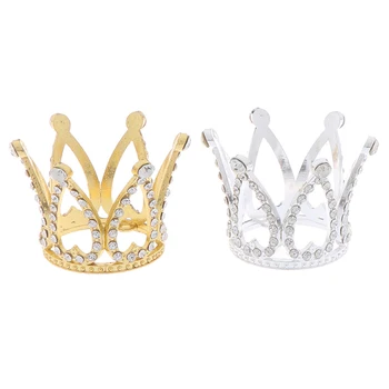 Mini Crown Princess Torukübar Crystal Pearl Tiara Laste Juuste Kaunistused Pulmi, Sünnipäeva Kook Dekoreerimiseks Vahendid 165491