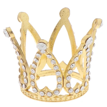 Mini Crown Princess Torukübar Crystal Pearl Tiara Laste Juuste Kaunistused Pulmi, Sünnipäeva Kook Dekoreerimiseks Vahendid