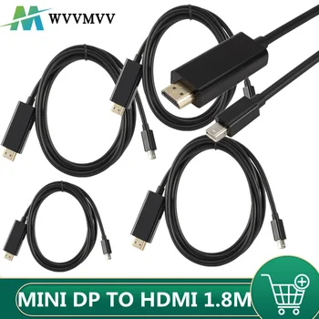 Mini Dp To Hdmi Kaabel Minidp, Et Hdmi-1,8 M Dp-Line Minidisplayport 20pin Liides Täiuslik Signaali Kadudeta Plug And Play Vastupidav