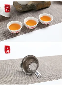 Mini Gong fu teetseremoonia set teacups tee infuser rätik clip cozies gaiwan seatud tiequanyin/da hong pao/puer/punane roheline tee