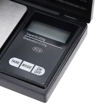 Mini Köök Skaala Ehted Roostevaba Teras 0.01 g/0,1 g ülitäpne Elektrooniline Skaala Digital Pocket Scale Kulla Grammi Saldo 133378