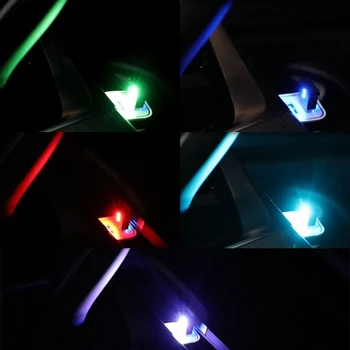 Mini LED Car Light USB Atmosfääri Tuled Värvikas Auto Ümbritseva Valguse Dekoratiivne Lamp avariivalgustus Kaasaskantav Auto Tarvikud